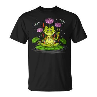 Grenouille Hippie Zen Yoga Méditation Animal Drôlepirituel T-Shirt - Cadeauxyz