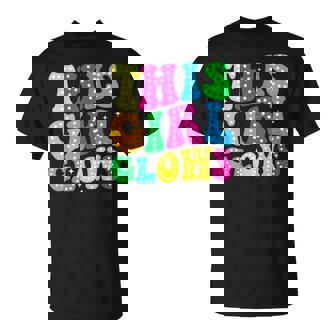 Groovy This Girl Glows For Girls T-Shirt | Seseable CA