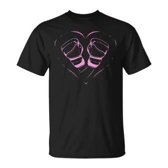 Guantes De Boxeo Calor Rosa Boxer In Mangas Camiseta unisex - Regaloses