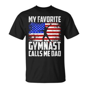 Gymnast Dad Gymnastics Daughter Fathers Day From Kid T-Shirt - Thegiftio UK