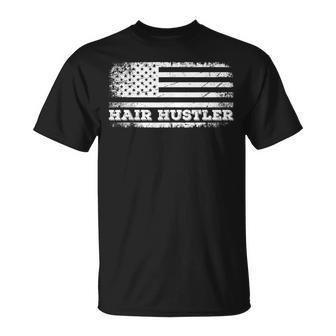 Hair Hustler アメリカ国旗 ヘアスタイリスト バーバー Usa メンズ レディース Tシャツ - Kawaiitshirt