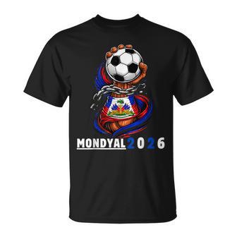 Haiti 2026 World Soccer Fan Haitian Football Pride Ayiti T-Shirt | Mazezy