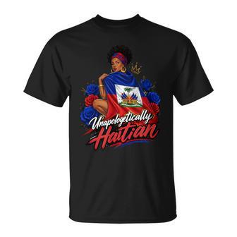 Haiti Woman Unapologetically Haitian Flag Day Proud Ayiti T-Shirt | Seseable UK
