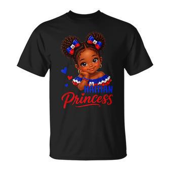 Haitian Princess Haiti Flag Melanin Girls Kids Toddlers T-Shirt | Mazezy