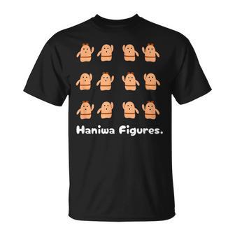 Haniwa Figures はにわ 古墳 ダンス 踊り 歴史 考古学 Tシャツ - Kawaiitshirt