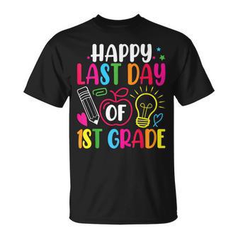 Happy Last Day Of 1St Grade Teacher Graduation Hello Summer T-Shirt - Monsterry