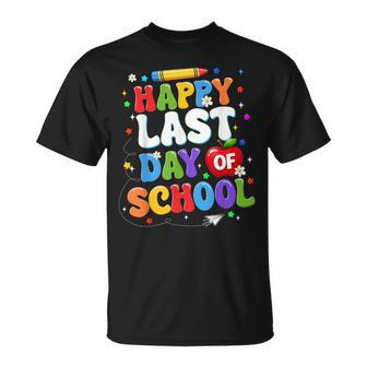 Happy Last Day Of School Summer Graduation Teacher Kid T-Shirt - Monsterry