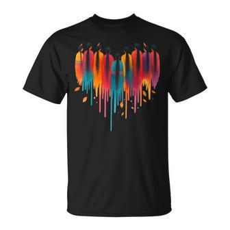 Heart Watercolor Native American Heritage Month T-Shirt - Thegiftio UK