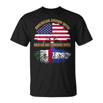 Heritage American Grown With Mexican Honduran Roots T-Shirt - Thegiftio UK