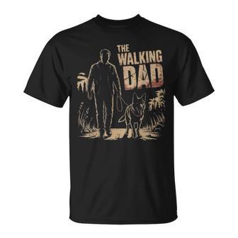 Herren The Walking Dad Füratertag Gassi Gehen Und Hunde Papa T-Shirt - Seseable