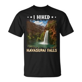 I Hiked Havasupai Falls Waterfall Adventure Hiking T-Shirt | Mazezy