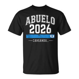 Hombre Abuelo 2026 Cargando Futuro Abuelo In Mangas Camiseta unisex - Regaloses