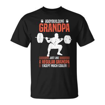 Hombre Gimnasio Culturismo Abuelo Fitness Abuelo Fitness Entrenamiento Camiseta unisex - Regaloses