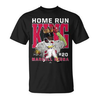 Home Run King Marcell Ozuna Atlanta Mlbpa Tシャツ - Kawaiitshirt