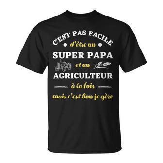 Homme Papa Agriculteur Humour Agriculture Drole Agricole Homme T-Shirt - Cadeauxyz