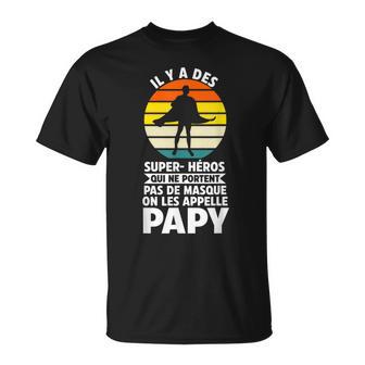 Hommeuper-Héroes Les Pommes Papy Grandpa T-Shirt - Cadeauxyz