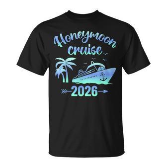 Honeymoon Cruise Just Married 2026 Couples Matching T-Shirt - Monsterry