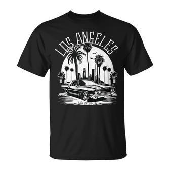 Horizonte De Los Ángeles California Latino Lowrider Mexicano Cholo In Mangas Camiseta unisex - Regaloses