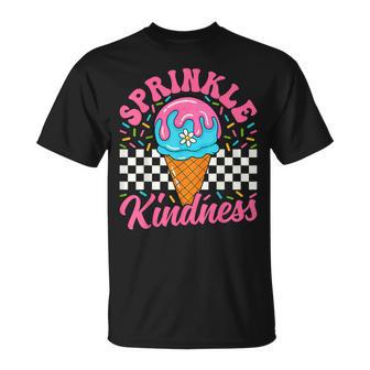 Ice Cream Sprinkle Kindness Ice Cream Lover Girls Boys T-Shirt - Thegiftio UK