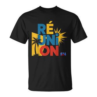 Ile De La Réunion Cadeau Homme 974Ouvenir Artisanal T-Shirt - Cadeauxyz