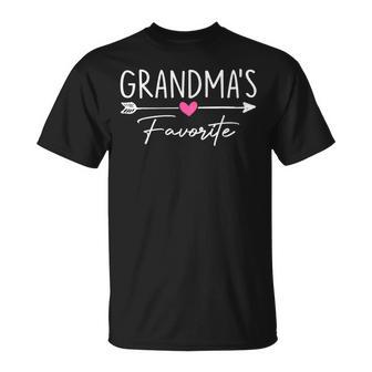 I'm Grandma's Favorite Grandchild Granddaughter Humor Girls T-Shirt - Monsterry