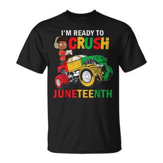 I'm Ready To Crush Truck Junenth Kids Gamer Boys Toddler T-Shirt - Thegiftio UK