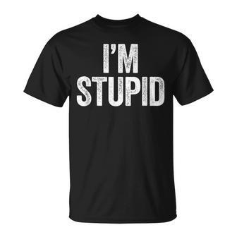 I'm Stupid Kids Matching I'm With T-Shirt - Thegiftio UK