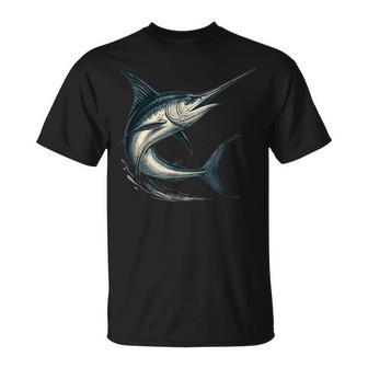 Impresionante Disfraz De Pez Espada Para Los Amantes De La Pesca Y El Marlin Camiseta unisex - Regaloses