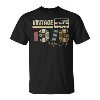 Intage 1976 Anniversaire Légende Cassette Rétro T-Shirt - Cadeauxyz