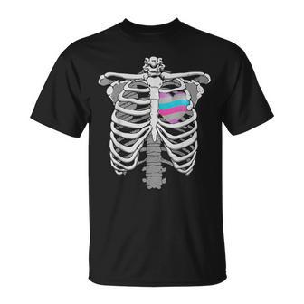Intersex 心臓骨 誇り 両性的なプライドへのギフト Tシャツ - Kawaiitshirt