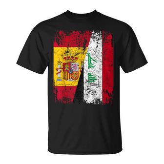 Irak España Bandera De La Amistad Irak Camiseta unisex - Regaloses