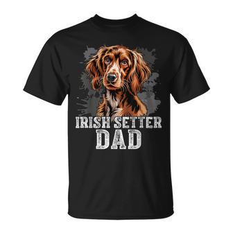 Irish Setter Gundog Dad Dog Father's Day T-Shirt - Monsterry