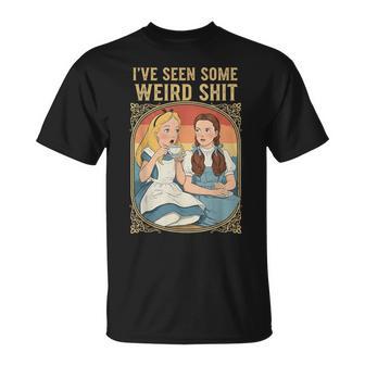 I’Ve Seen Some Weird Shit Dark Humor Weird Surreal Vintage T-Shirt - Thegiftio UK