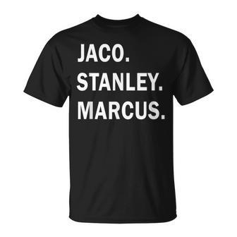 JacoStanleyMarcusJazz Guitar Godsミュージシャン Tシャツ - Kawaiitshirt