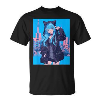 Japanese Anime Girl 日本のアニメの女の子 Tシャツ - Kawaiitshirt