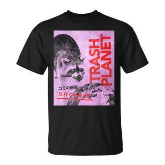 Japanese Retro Vintage Y2k Streetwear Raccoon Graphic T-Shirt - Thegiftio UK
