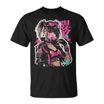 Japanese Streetwear Cyberpunk Y2k Techwear Retro Manga Anime T-Shirt - Thegiftio