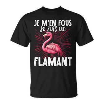 Je M'en Fous Jeuis Un Flamant Flamant Mignon T-Shirt - Cadeauxyz