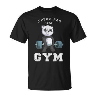 Je Peux Pas J'ai Gym Humour Idée Cadeau Musculation Gym T-Shirt - Cadeauxyz