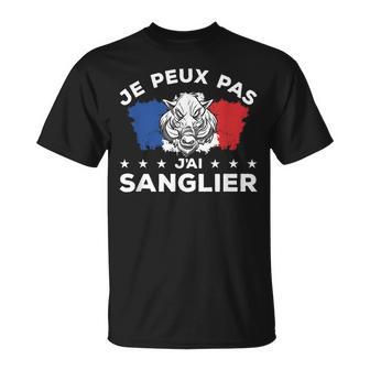 Je Peux Pas J'aianglier Chasseur Chasse T-Shirt - Cadeauxyz