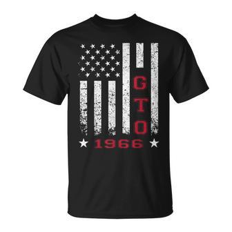 Jersey Style Gto 66 1966 Old School Muscle Cars T-Shirt - Monsterry