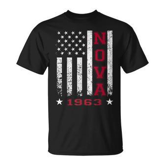 Jersey Style Nova 63 1963 Classic Old School Muscle Car T-Shirt - Monsterry
