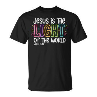 Jesus Is The Light Of The World John 8 T-Shirt - Thegiftio UK