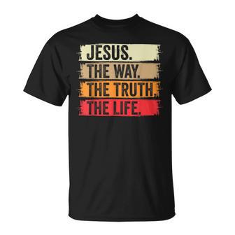 Jesus The Way The Truth Life Erse Christian Worship Tシャツ - Kawaiitshirt