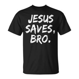 Jesusaves Bro クリスチャン 信者 信仰 神 宗教 Tシャツ - Kawaiitshirt