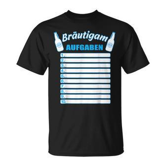 Jga Checkliste Jga Aufgaben Für Den Bräutigam T-Shirt - Seseable