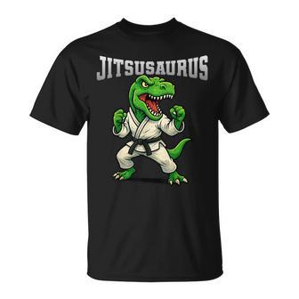 Jitsusaurus Bjj Jiu Jitsu Artes Marciales Divertido Dinosaurio Niños Camiseta unisex - Regaloses