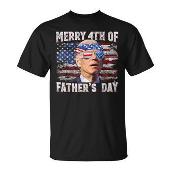Joe Biden Merry 4Th Of Fathers Day Fourth Of July T-Shirt | Seseable UK
