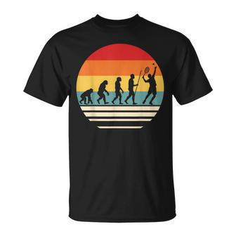 Joueur De Tennis Rétro Évolution Humour Homme T-Shirt - Cadeauxyz