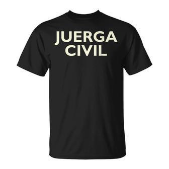 Juerga Civil Diseño Fiesta Humor Despedida Deoltero Camiseta unisex - Regaloses